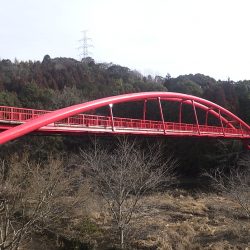 王滝湖かけ橋　橋りょう塗装等補修工事